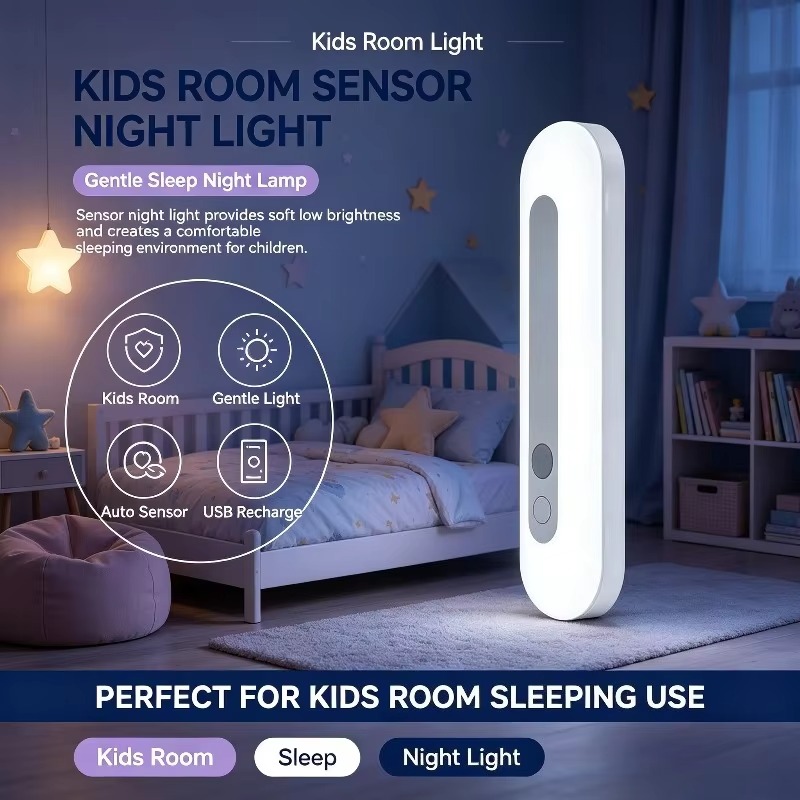 Baby Nursery Wall Lights - Интеллектуальный ночник с датчиком, работающий от