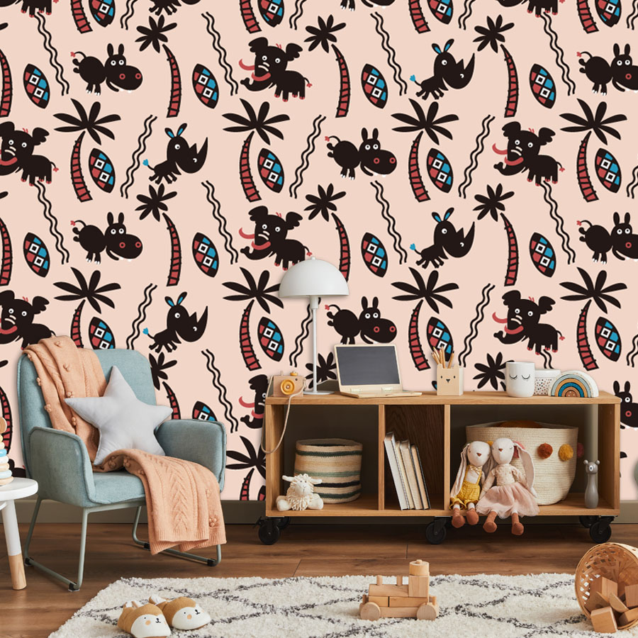 Мультяшные обои на заказ Peel  – обзор и цена Baby Nursery Peel And Stick Wallpaper